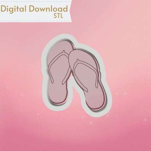 The Cookie Countess Digital Art Download Flip Flops Cookie Cutter STL