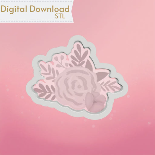 The Cookie Countess Digital Art Download Flower Bunch Cookie Cutter STL