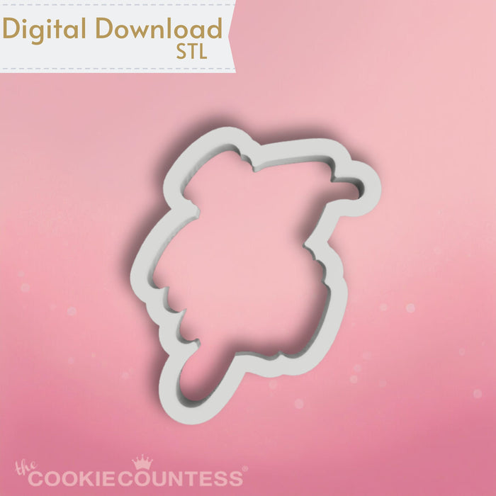The Cookie Countess Digital Art Download Happy New Year Cutter STL