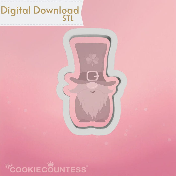 The Cookie Countess Digital Art Download Irish Gnome Cookie Cutter STL