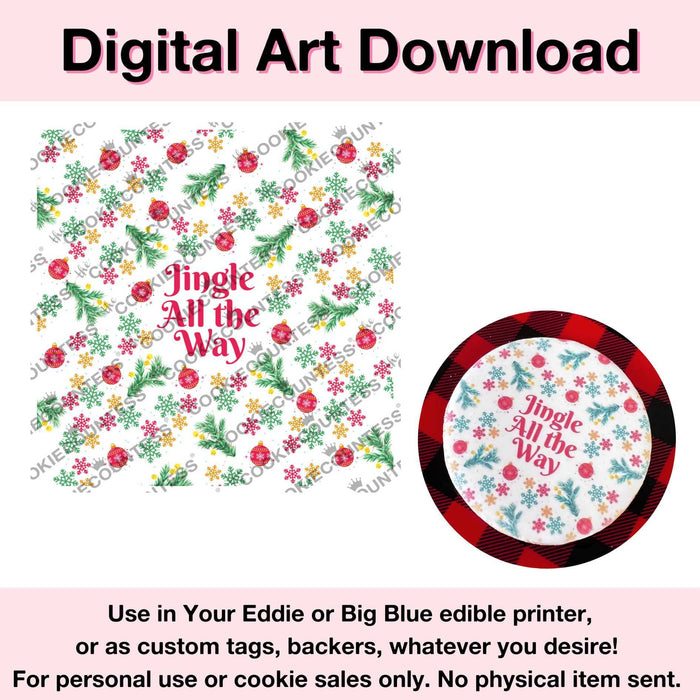The Cookie Countess Digital Art Download Jingle All the Way - Digital Artwork Download