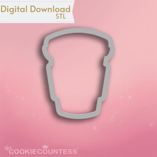 The Cookie Countess Digital Art Download Latte Cup Cookie Cutter STL