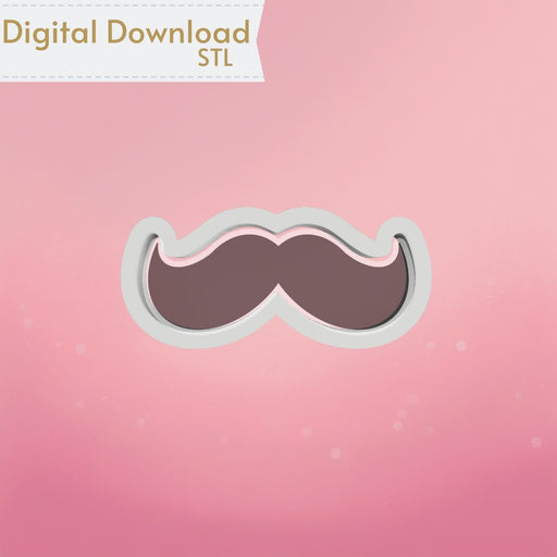 The Cookie Countess Digital Art Download Mustache Cookie Cutter STL