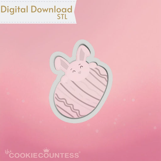 The Cookie Countess Digital Art Download Peek a Boo Bunny Cookie Cutter STL