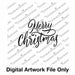 The Cookie Countess Digital Art Download PNG Digital Art File ONLY Merry Christmas Script - Digital Download, Cutter and/or Artwork
