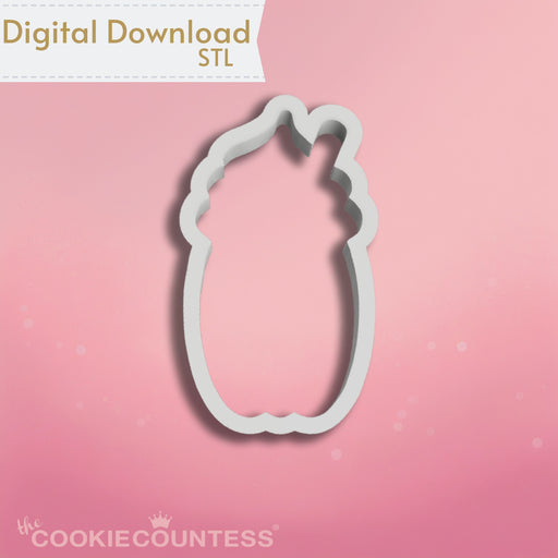 The Cookie Countess Digital Art Download Pumpkin Latte Cookie Cutter STL