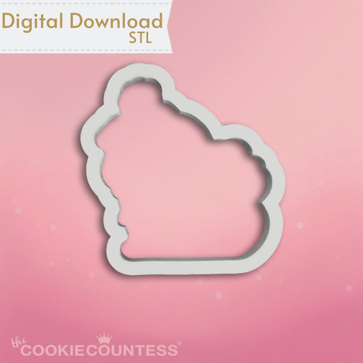 The Cookie Countess Digital Art Download Santa Claus Sleigh Cookie Cutter STL