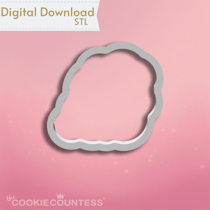 The Cookie Countess Digital Art Download Santa Train Cookie Cutter STL