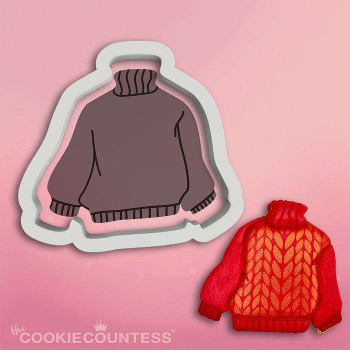 The Cookie Countess Digital Art Download Slouchy Sweater Cookie Cutter STL