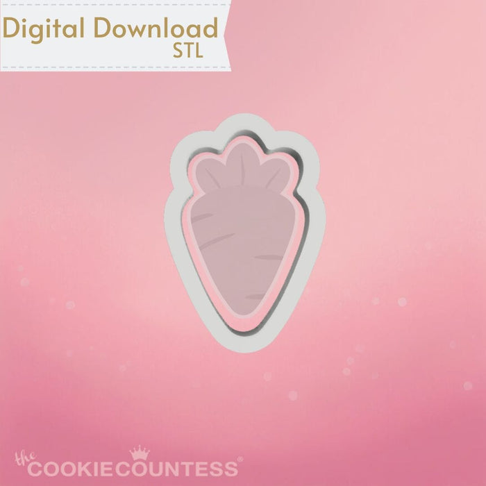The Cookie Countess Digital Art Download Small Carrot Cookie Cutter STL