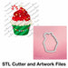 The Cookie Countess Digital Art Download STL Cutter File AND PNG Art File Christmas Cupcake - Digital Download, Cutter and/or Artwork