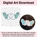 The Cookie Countess Digital Art Download STL Cutter File AND PNG Art File Winter Mittens - Digital Download, Cutter and/or Artwork