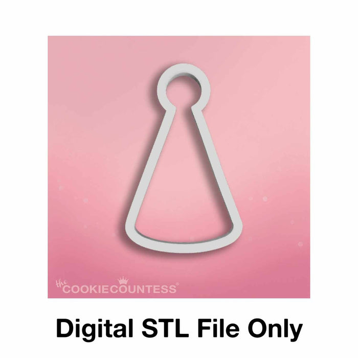 The Cookie Countess Digital Art Download STL Cutter File only Party Hat 1 - Digital Download, Cutter and/or Artwork