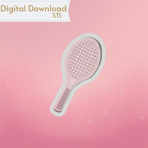 The Cookie Countess Digital Art Download Tennis Racquet Cookie Cutter STL