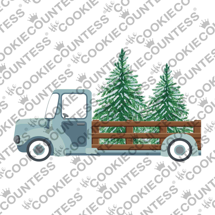 The Cookie Countess Digital Art Download Vintage Truck with trees - Digital Download, Cutter and/or Artwork