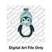 The Cookie Countess Digital Art Download Winter Penguin - Digital Download, Cutter and/or Artwork