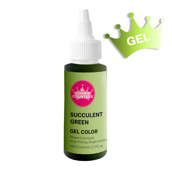 The Cookie Countess Gel Color Cookie Countess Gel Food Color 2oz - Succulent Green