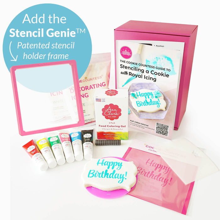 Learn to Stencil Cookies: Beginner's Decorating Kit