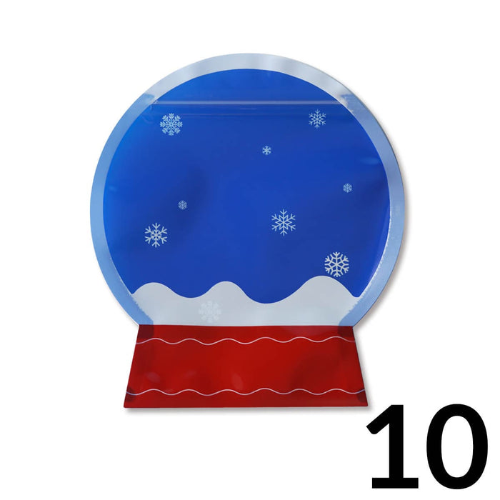 The Cookie Countess Packaging 10 Bags Snow Globe Cookie Bags
