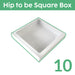 The Cookie Countess Packaging 10 Boxes Cookie Box 10 x 10 x 2 'Hip to be Square'