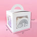 The Cookie Countess Packaging Clear Cookie Cube, 5 x 5 x 4.5"