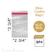 The Cookie Countess Packaging Clear Lip & Tape Bags 2 3/4" x 3 3/4" - pack of 100