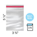 The Cookie Countess Packaging Clear Lip & Tape Bags 3 3/4 x 5 1/2" - pack of 100