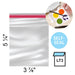 The Cookie Countess Packaging Clear Lip & Tape Bags 3 7/8 x 5 1/4" - pack of 100