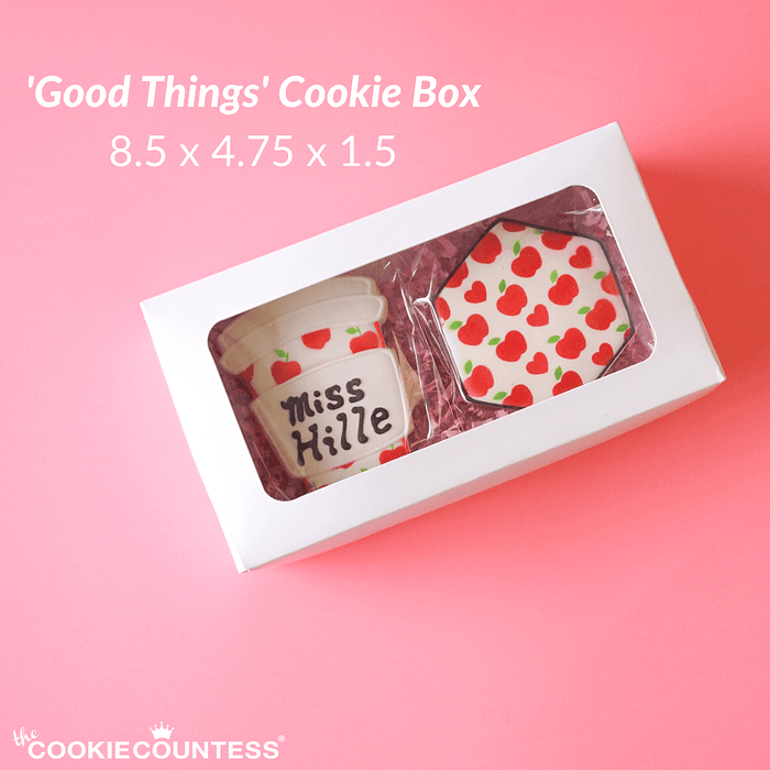 The Cookie Countess Packaging Cookie Box 8.5 x 4.75 x 1.5 'Good Things'