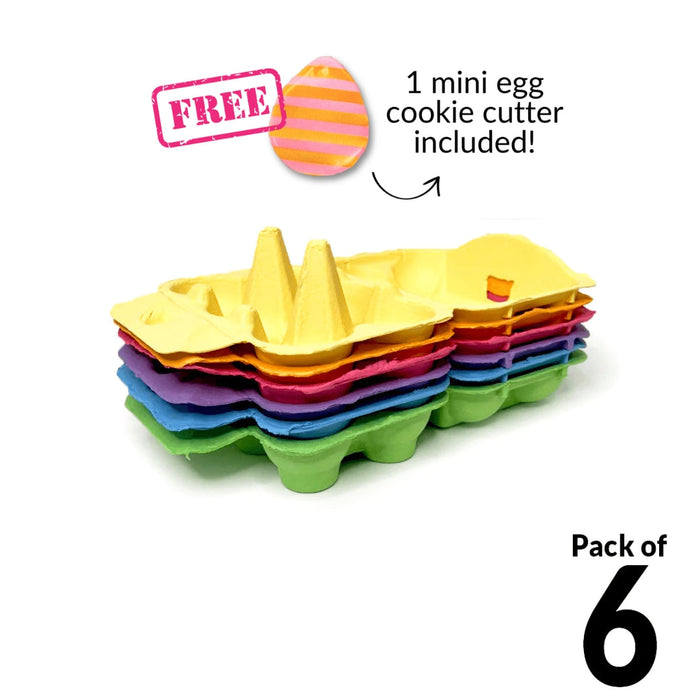 The Cookie Countess Packaging Multicolor Egg Cartons