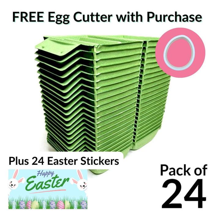 The Cookie Countess Packaging Pack of 24 with 24 Easter Stickers Cookie Carton