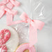 The Cookie Countess Packaging Pre-tied Grosgrain Bows with Wire Twist Tie: Pink