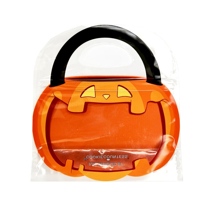 The Cookie Countess Packaging Single Jack-o'-lantern Cookie Bag