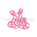 The Cookie Countess PYO Stencil Bunny Behind Eggs PYO Stencil - Drawn by Krista