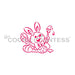 The Cookie Countess PYO Stencil Bunny Painting Eggs Stencil - Drawn by Krista