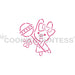 The Cookie Countess PYO Stencil Bunny with Lollipop PYO Stencil