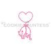 The Cookie Countess PYO Stencil Cat Balloon 3" PYO Stencil