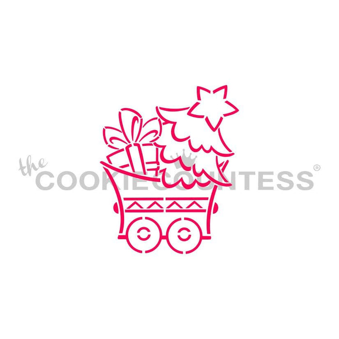 The Cookie Countess PYO Stencil Christmas Train PYO Cookie Stencil Set