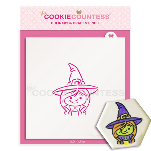 The Cookie Countess PYO Stencil Default Little Witch PYO Stencil - Drawn by Krista