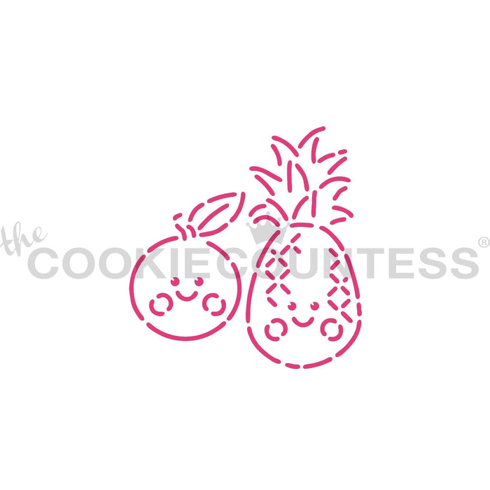 The Cookie Countess PYO Stencil Default Summer Fruits PYO Stencil