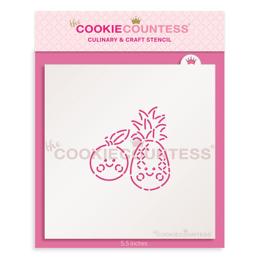 The Cookie Countess PYO Stencil Default Summer Fruits PYO Stencil