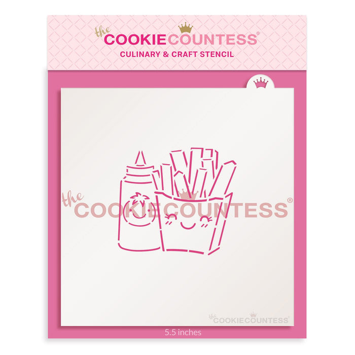 The Cookie Countess PYO Stencil French Fries PYO Stencil