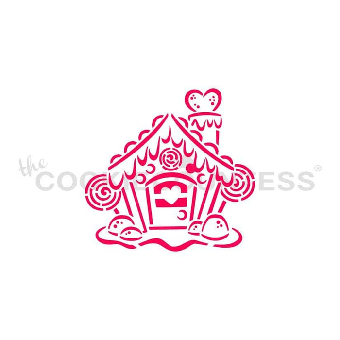 The Cookie Countess PYO Stencil Gingerbread House PYO Stencil - Drawn by Krista
