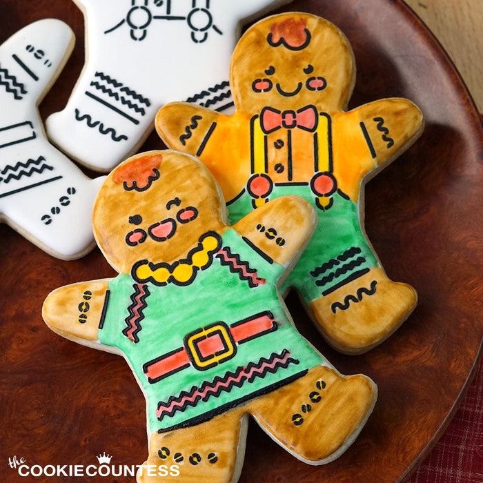 The Cookie Countess PYO Stencil Gingerbread Kids PYO Stencil Set