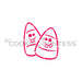 The Cookie Countess PYO Stencil Goofy Candy Corn Stencil - Drawn by Krista