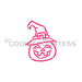 The Cookie Countess PYO Stencil Jack- O- Lantern Witch Stencil - Drawn by Krista