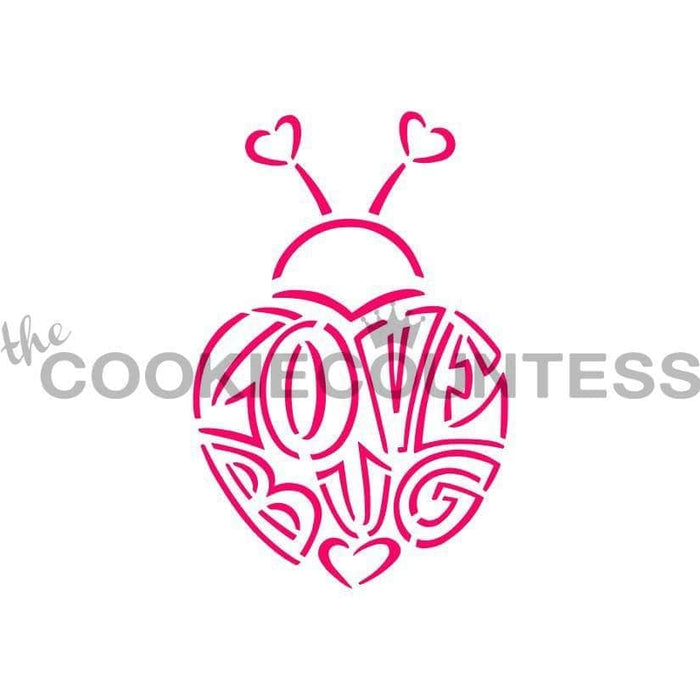 The Cookie Countess PYO Stencil Love Bug PYO Stencil - Drawn by Krista