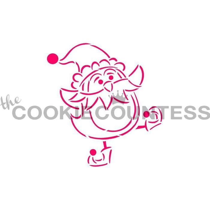The Cookie Countess PYO Stencil Penguin Elf PYO Stencil - Drawn by Krista