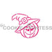 The Cookie Countess PYO Stencil Pumpkin Witch PYO Stencil - Drawn by Krista