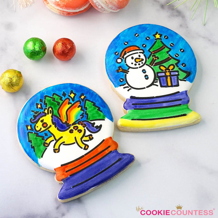 PYO cookie decorating starter set, Paint Your Own cookie stencil,Sugar  Cookie cutter,PYO Stencil Kit,Christmas Easter paint your own cookie tool  set